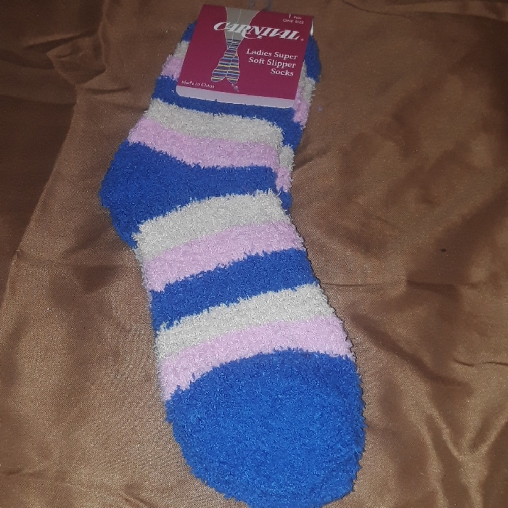 ** Carnival Ladies Super Soft Slipper socks PINK